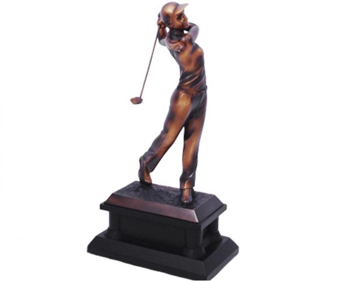 Ft186 Soška golfistka bronzová - Kliknutím zobrazíte detail obrázku.