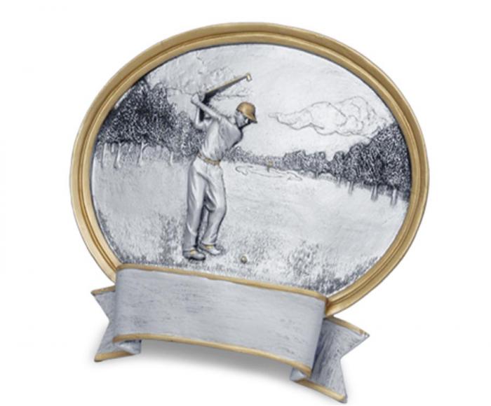 Ft194 Plaketa - golfista - Kliknutím zobrazíte detail obrázku.